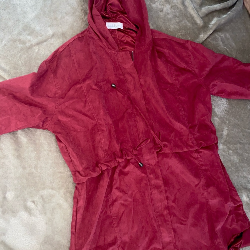 Burgundy Lightweight utility jacket